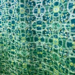 Prana Burnout Green and Blue Tee